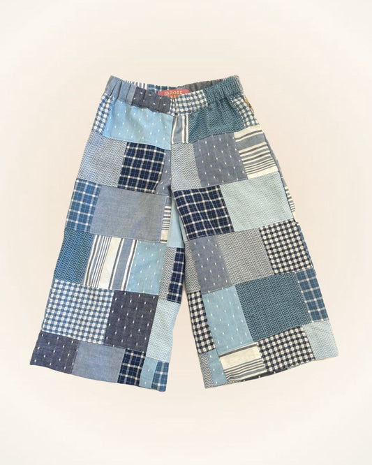 Wide leg Patchwork Pant