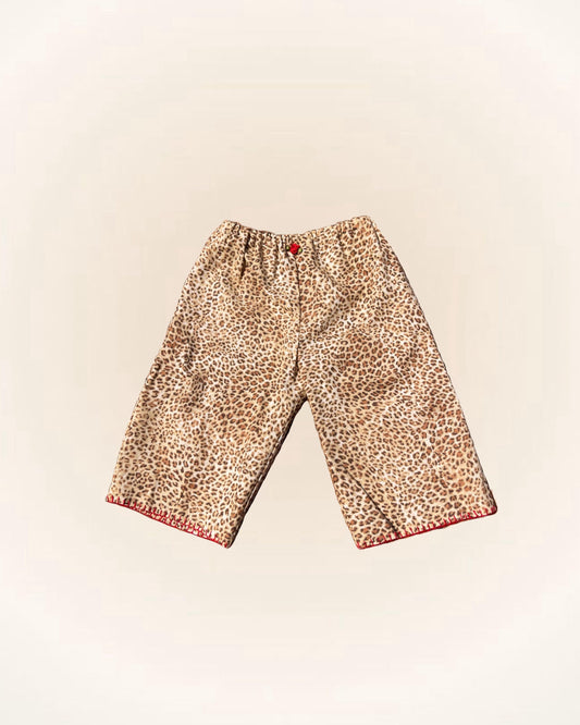 Relaxed Fit Leopard Pants